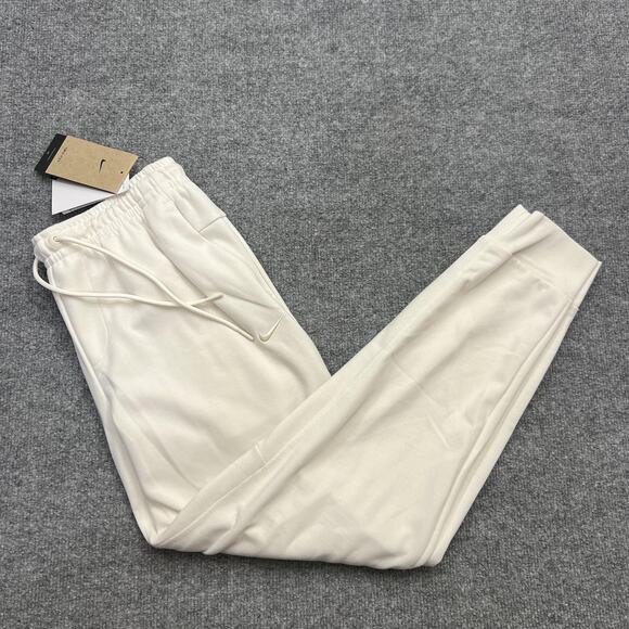 Nike Dri-FIT Pants Mens Small White Standard Fit Joggers Sweatpants FZ0975-110 - Picture 1 of 16